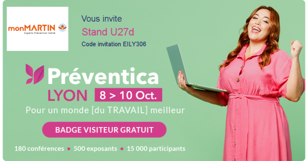 Informations sur les horaires et la date du salon Préventica Lyon